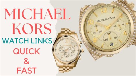 youtube removing links from michael kors watch band|replace movement michael kors 8281.